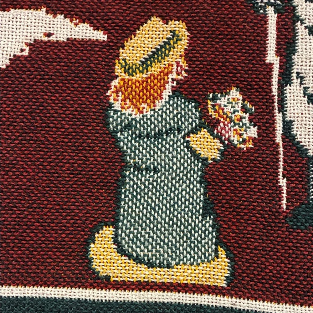 Vintage Goodwin Weavers Dickens’ Villlage Series Woven Throw
